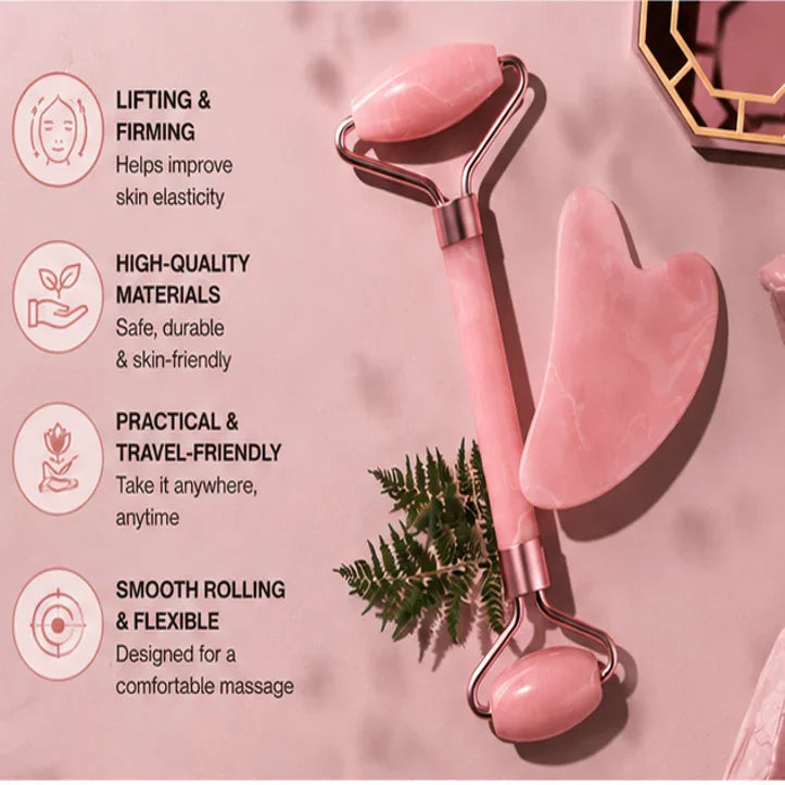 Gua-Sha et Rouleau Visage | Massage Anti-âge & Éclat — SkinTechnology - SkinTechnology