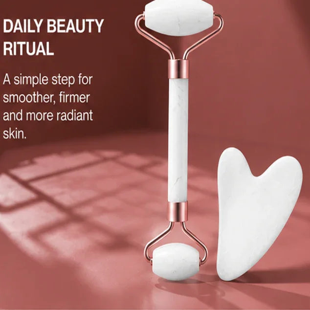 Gua-Sha et Rouleau Visage | Massage Anti-âge & Éclat — SkinTechnology - SkinTechnology