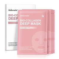 Lakerain Bio-Collagen Deep Mask with probiotics, hyaluronic acid, and low molecular collagen for hydration and elasticity